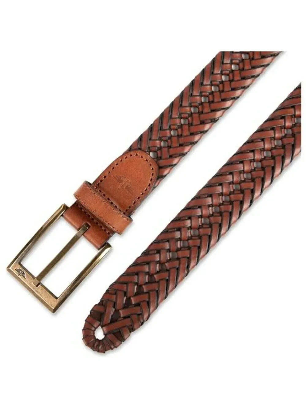 Dockers Mens Leather Braided Belt Fully Adjustable Classic Dress Casual Belt